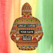 Personalized African Hoodie Tribal Pattern Black Pride Month
