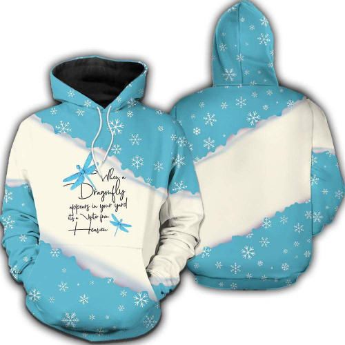 Dragonfly Christmas Tie-Dye Hoodie 3D All Over Print