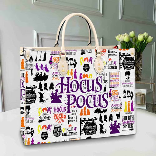 Hocus Pocus Halloween Leather Bag Purse For Women PANLTO0003