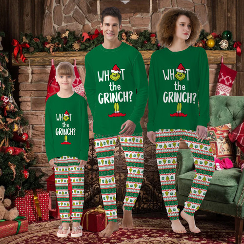What’s The Grinch Pajamas Family Matching