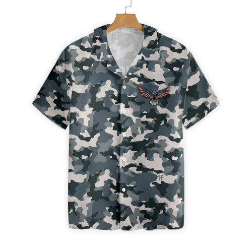Camo American by Birth Veteran by Choice Veterans Day, Best gift for Independence Day, Memorial day Hawaiian Shirt
