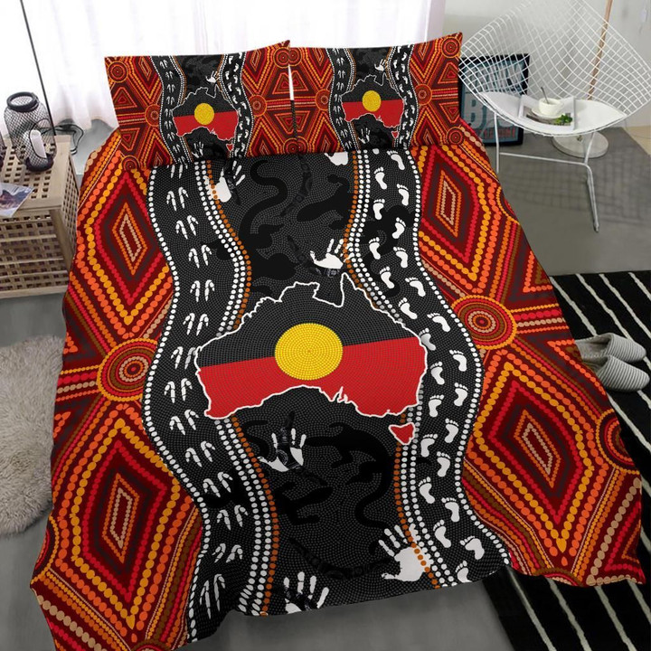 Aboriginal Australia Indigenous Map Bedding Duvet Cover Bedding Set