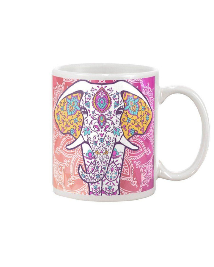 Elephant Galaxy Mandala Gift For Elephant Lovers Mug