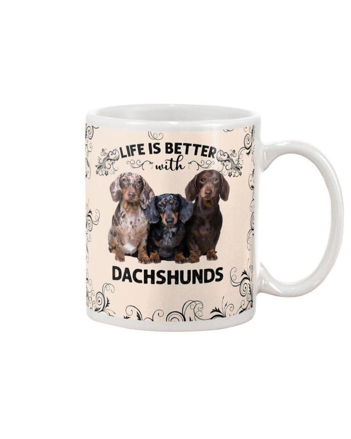 Life Is Better With Dachshund Gift For Dog Lovers Mug