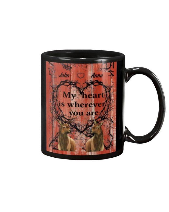 Deer My Heart Is Wherever You Are Gift For Lover Mug