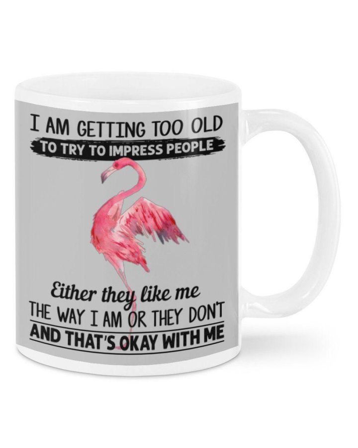 Flamingo Getting Old Too Try Gift For Flamingo Lovers Mug