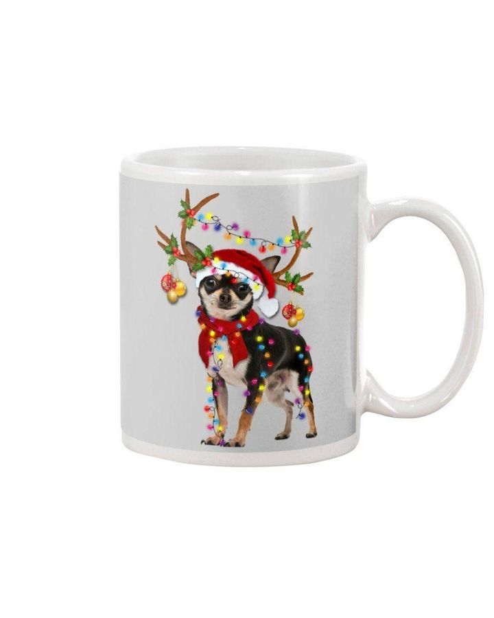 Black And Tan Chihuahua Gorgeous Reindeer Christmas Gift For Dog Lovers Mug