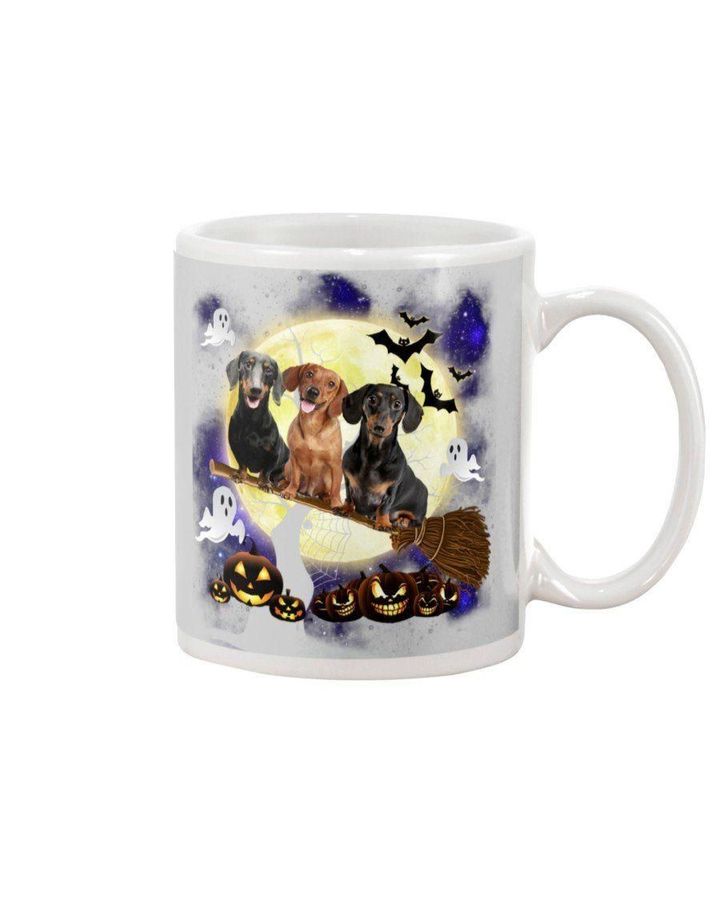 Halloween Night Dachshund Gift For Dog Lovers Mug