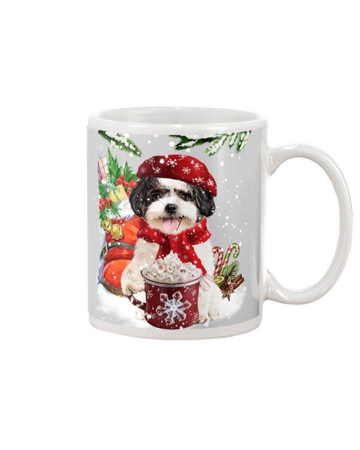 Shih Tzu Loves Drinking Hot Latte Gift For Dog Lovers Mug