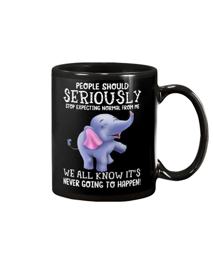 Elephants We All Know It'S Never Going To Happen Custom Design Mug