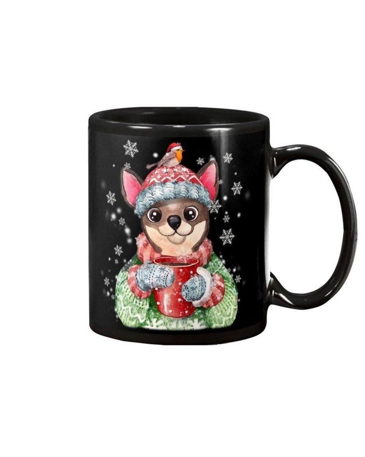 Chihuahua Warm Winter Christmas Snowflake Gift For Dog Lovers Mug