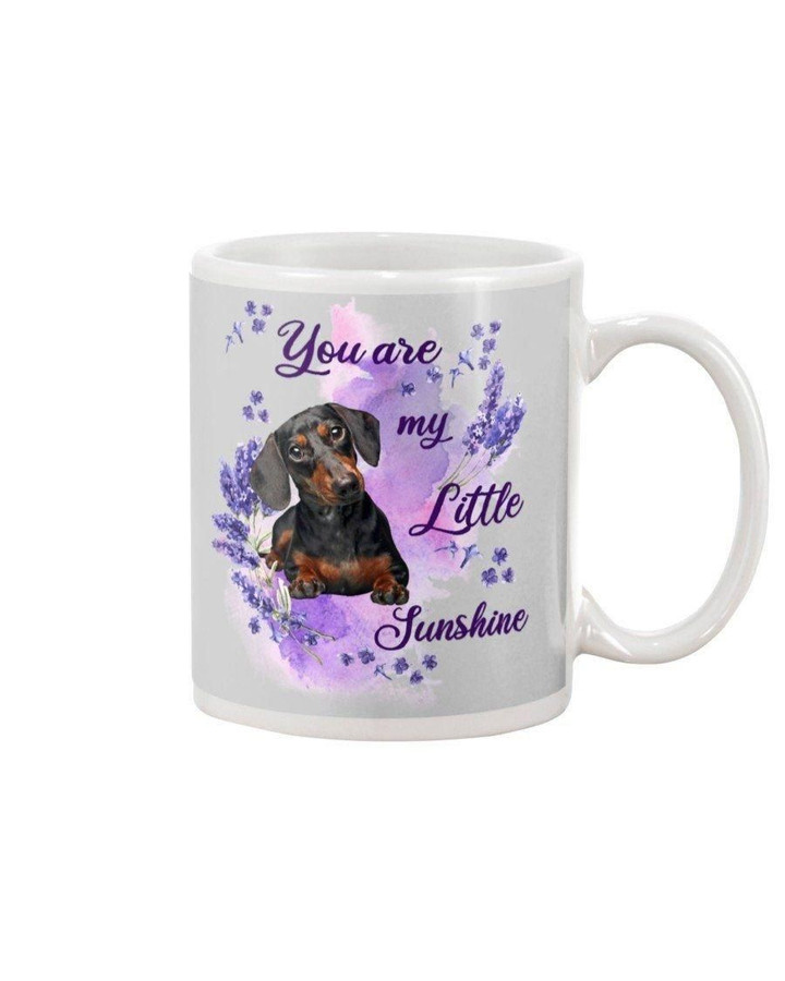 Dachshsund Lavender My Little Sunshine Gift For Dog Lovers Mug