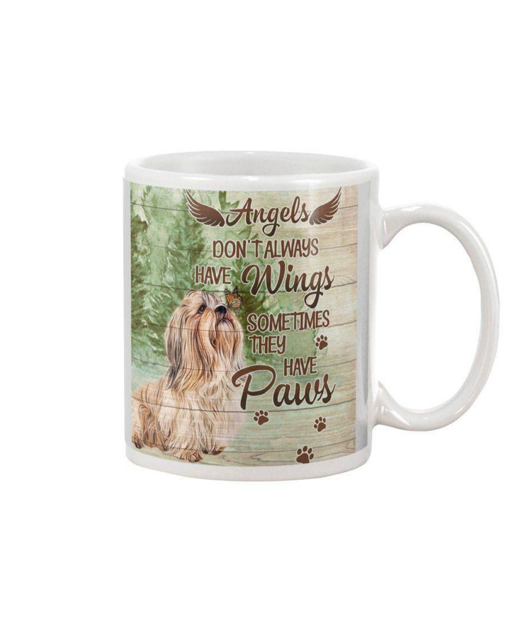 Angels Sometimes Have Paws Shih Tzu Gift For Dog Lovers Mug