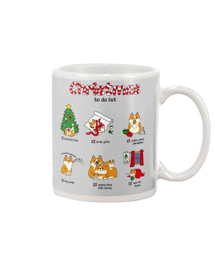 Corgi Xmas To Do List Gift For Dog Lovers Mug