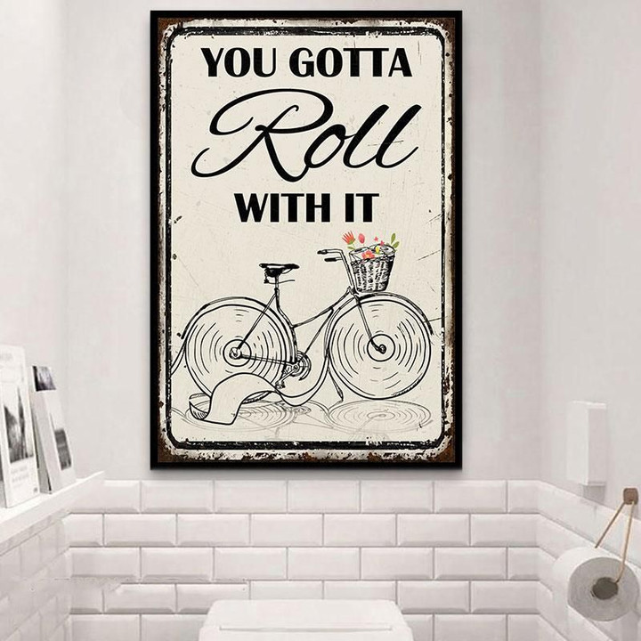 Cycling Roll With It Customized Poster & Canvas
