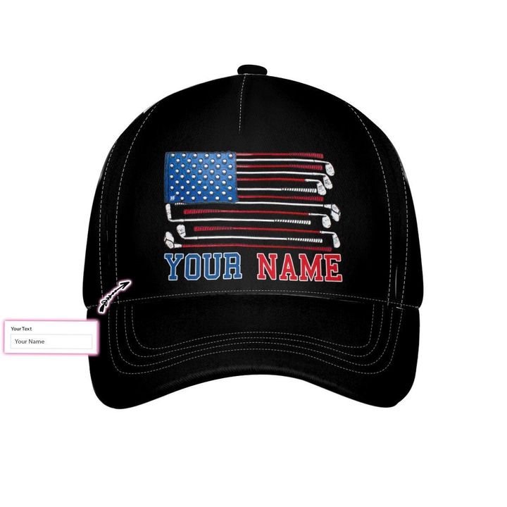 American Flag Golf Custom Cap