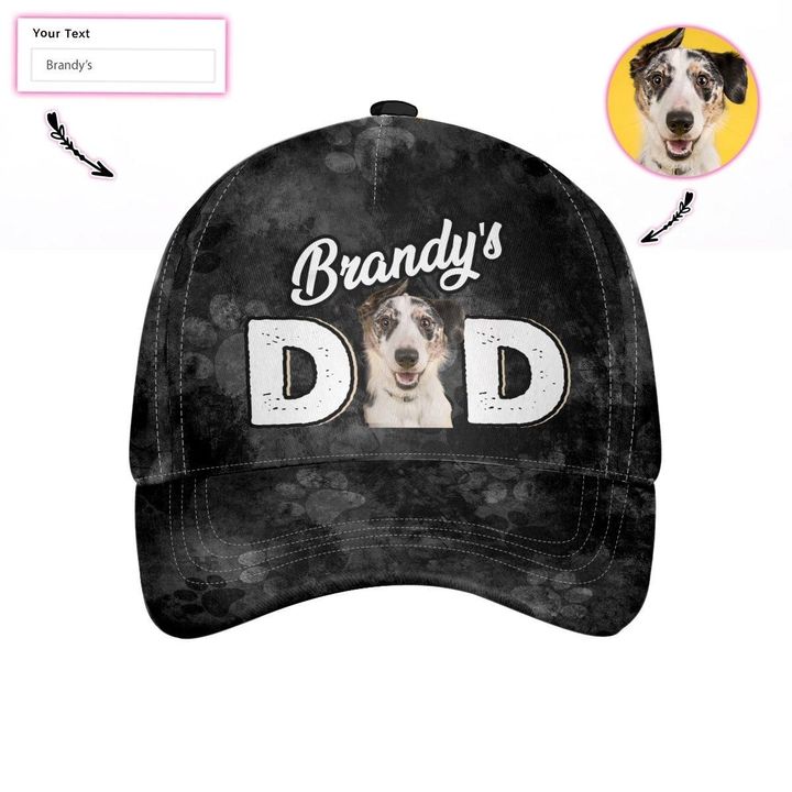 Customized Dog Dad Paw Custom Cap
