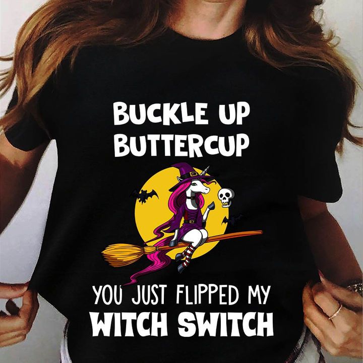 Witch Switch Unicorn Halloween Funny Tshirt