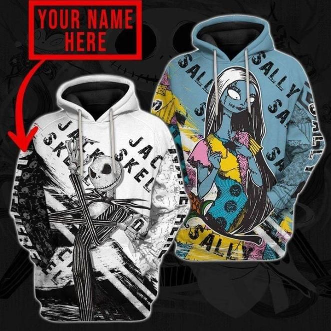 Personalized Couple Hoodies Jack And Sally PAN3HD0201