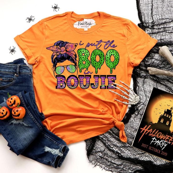 I Put The Boo In Boujie Halloween Tshirt PAN2TS0012