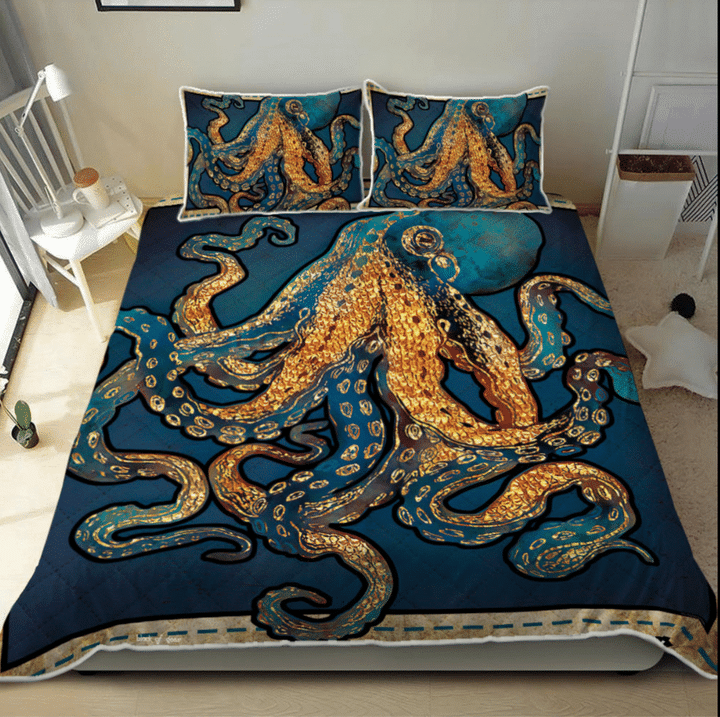 Octopus In The Ocean Quilt Set