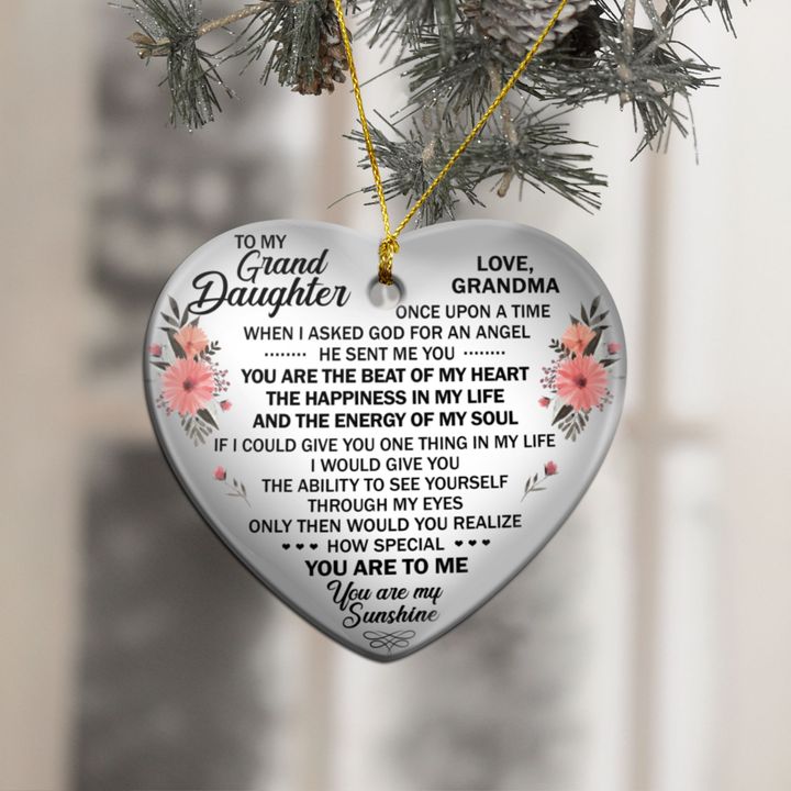Gift For Granddaughter From Grandma Christmas Ornament