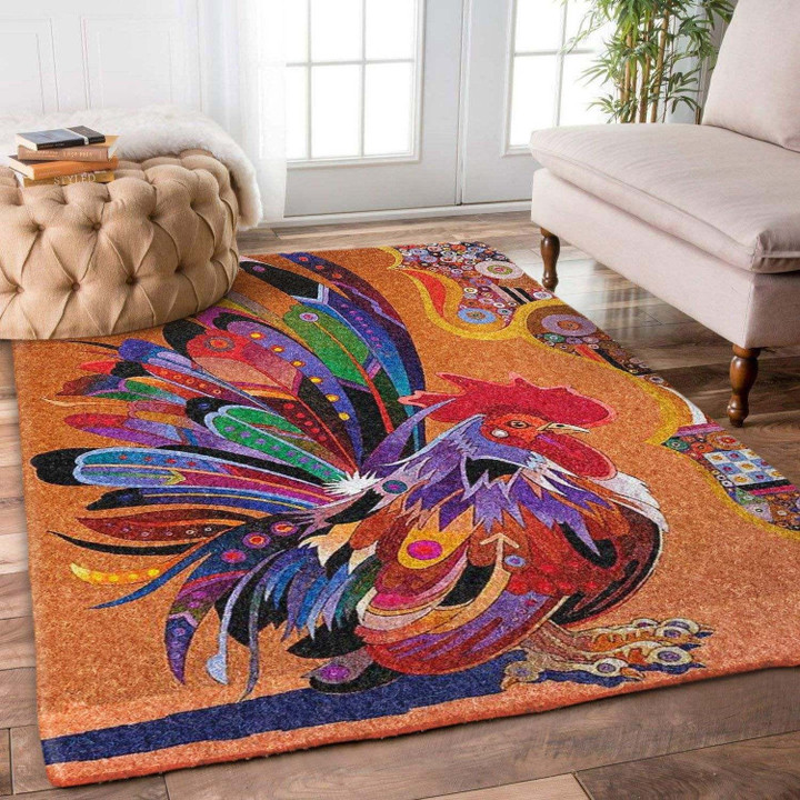 Rooster Color Rugs Home Decor