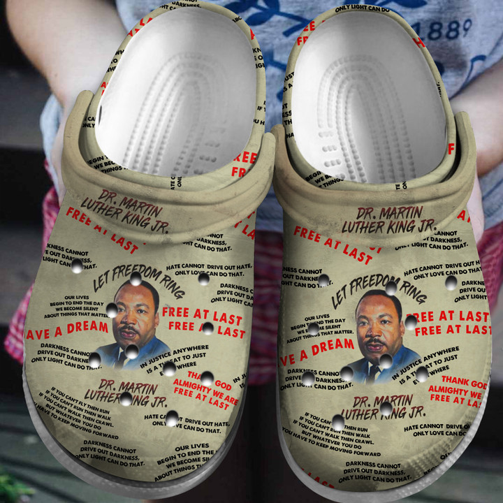 Dr Martin Luther King Jr Crocs Classic Clogs Shoes