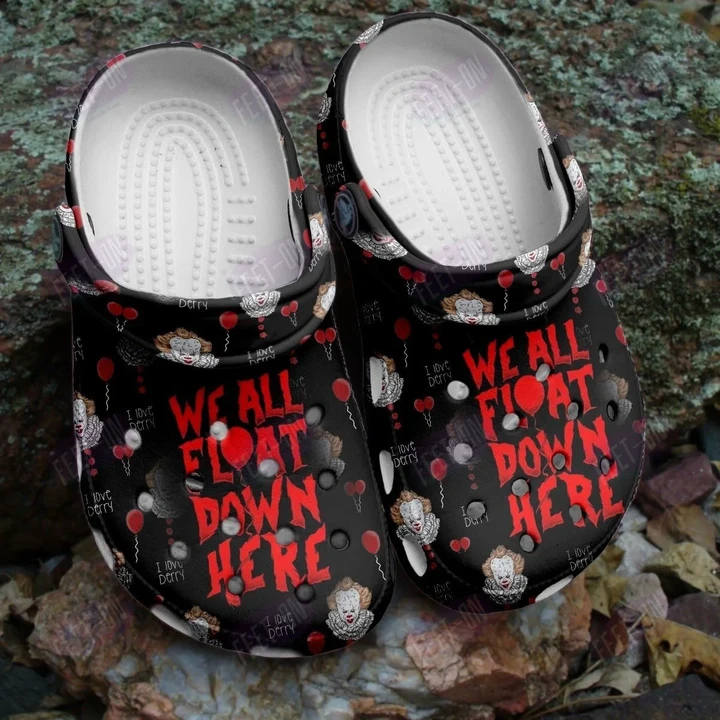 We All Float Down Here IT Horror Movie Halloween Crocs Classic Clogs Shoes
