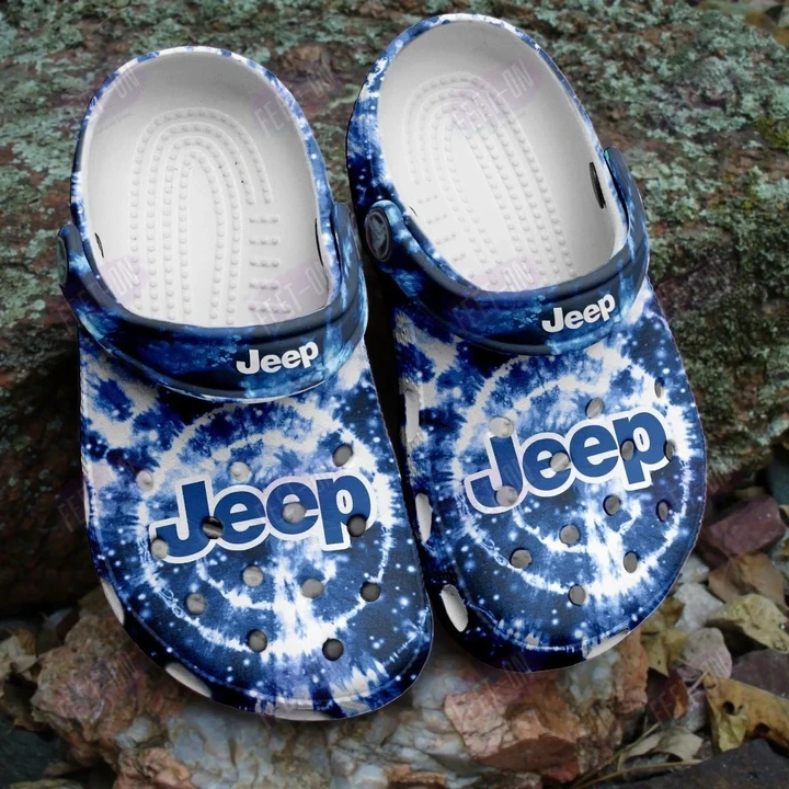 Dark Blue Jeep Car Crocs Classic Clogs Shoes