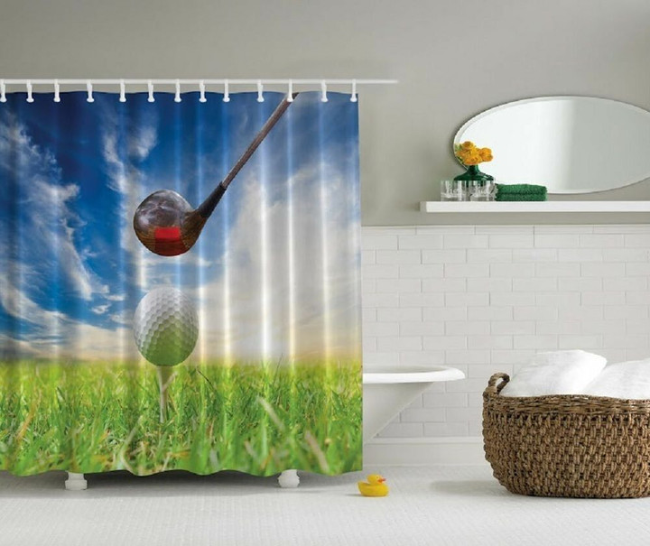 Clubbing And Golf Shower Curtain