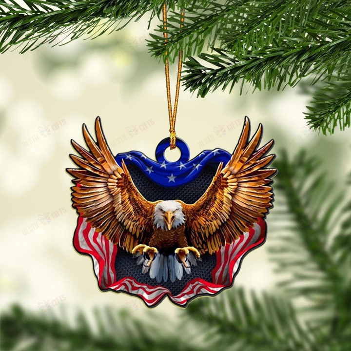 Love Eagle Mica Ornament