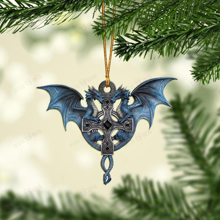Love Dragon Mica Ornament
