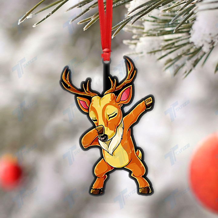 Christmas Character Dabbing Acrylic Ornament