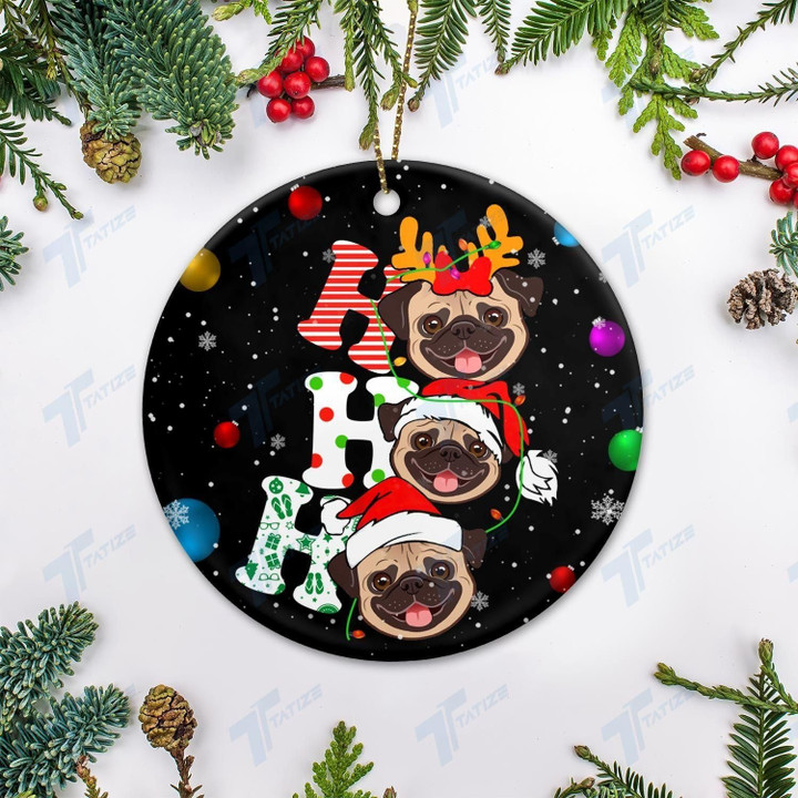 Christmas Hohoho Circle Ornament