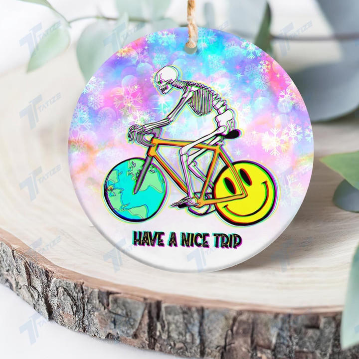 1943 Hoffman Bicycle Day Skull Ornament