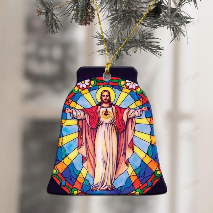 Love Jesus Ceramic Ornament