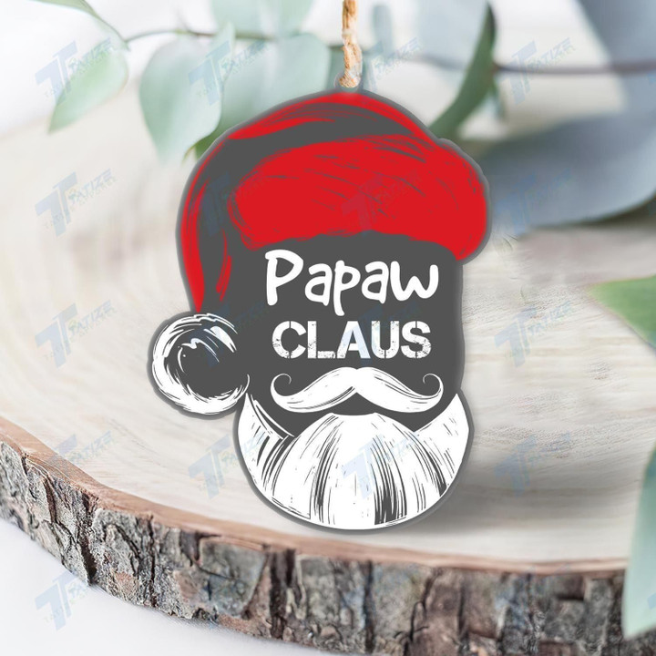Christmas Papaw Claus Acrylic Ornament