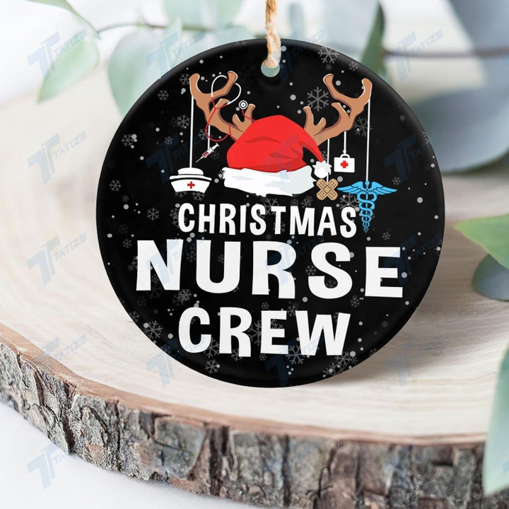 Christmas Nurse Crew Ornament