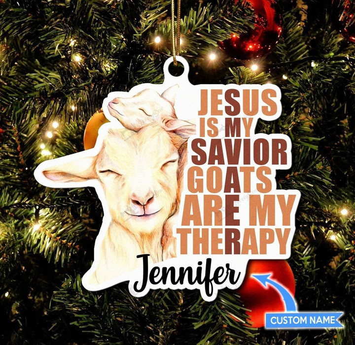 Jesus Is My Savior-Goats Personalized Ornament