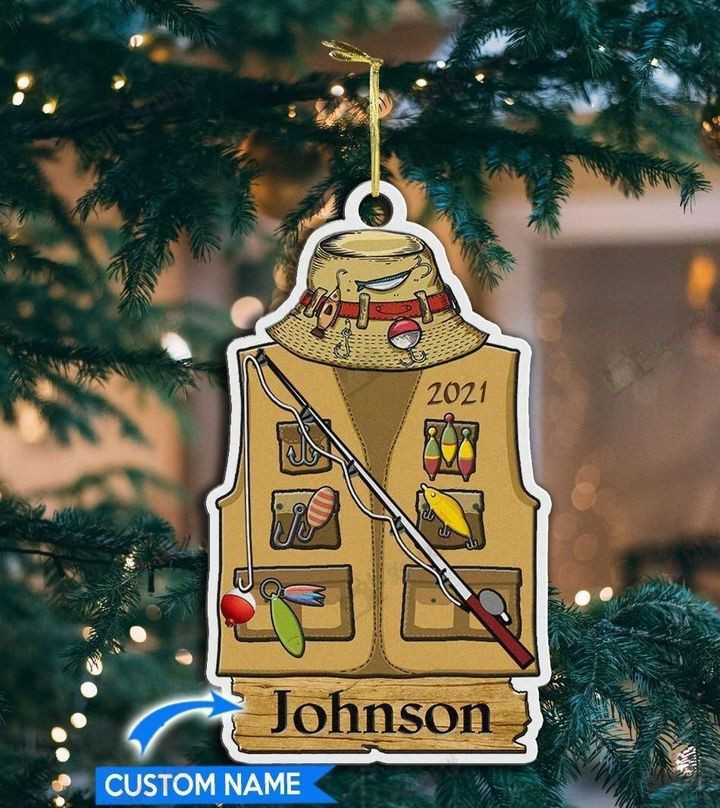 Personalized Fishing Clothes Ornament