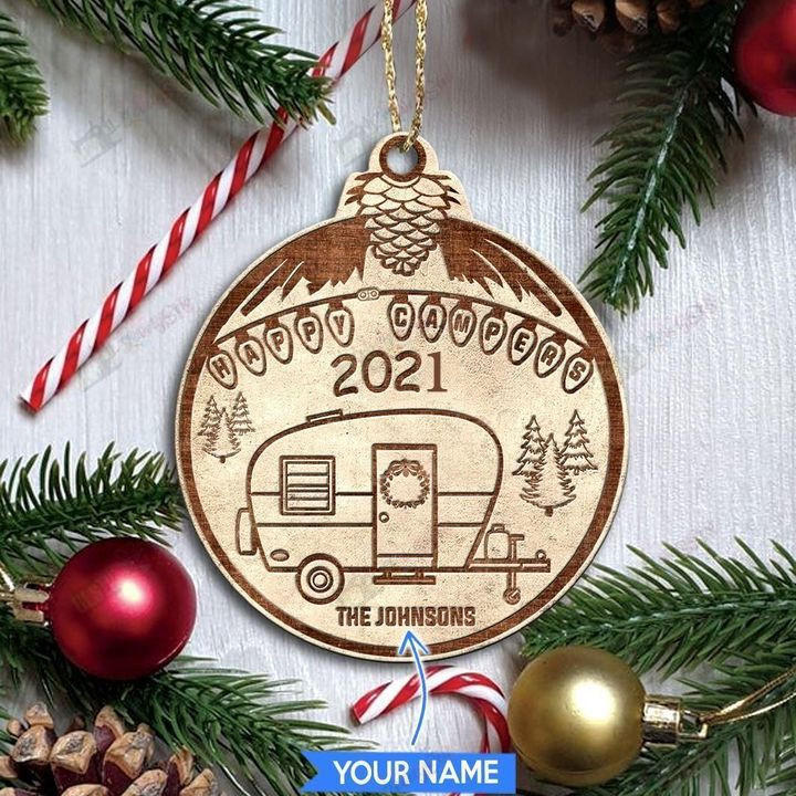 Happy Campers Personalized Ornament