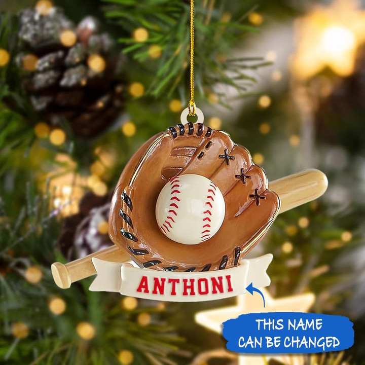 Personalized Baseball Shape Ornament