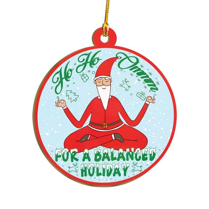 Ho Ho Ommm For A Balanced Holiday Ornament
