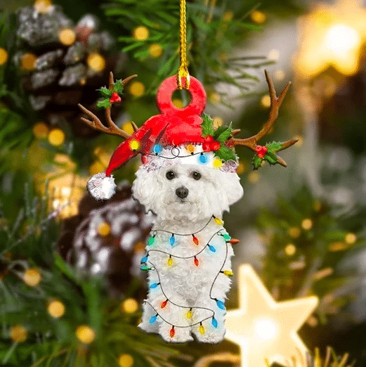 Bichon Frise Christmas Ornament 4