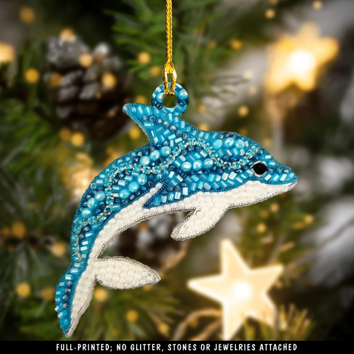 Dolphin Christmas Ornament