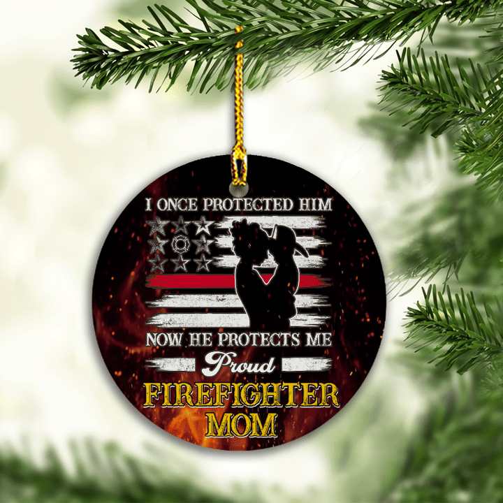 Proud Firefighter Christmas Ornament