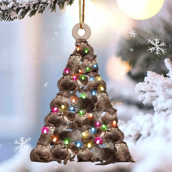 Otter Christmas Ornament