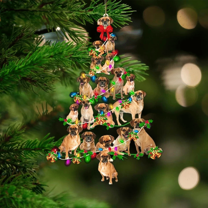 Puggle Christmas Ornament