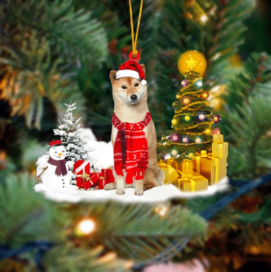 Shiba Inu Christmas Ornament P303 PANORPG0087